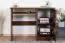 Schreibtisch Kiefer massiv Vollholz Walnussfarben Junco 192 - Abmessung 75 x 100 x 55 cm