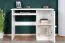 Schreibtisch Kiefer massiv Vollholz weiß lackiert Junco 192 - Abmessung 75 x 100 x 55 cm