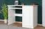 Schreibtisch Kiefer massiv Vollholz weiß lackiert Junco 192 - Abmessung 75 x 100 x 55 cm