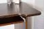 Robuster Schreibtisch Kiefer massiv Vollholz Walnussfarben Junco 195, schlichtes Design, 75 x 103 x 57 cm, mit Abstellplatz für PC, ein Fach