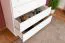 Kommode Kiefer massiv Vollholz weiß lackiert Junco 139 – Abmessungen: 123 x 100 x 42 cm (H x B x T)