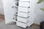 Kommode Kiefer massiv Vollholz weiß lackiert Junco 155 – Abmessung 140 x 90 x 42 cm