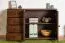 Vollholz Kommode / Sideboard Kiefer massiv Walnussfarben Junco 172, mit vier Schubladen, 78 x 121 x 42 cm, zwei Fächer, aus umweltfreundlichem Material