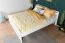 Modernes Jugendbett Buche Vollholz 115, in Weiß, inkl. Lattenrost, Liegefläche 160 x 200 cm, langlebig, hochwertig verarbeitet, robust