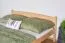 Jugendbett Buche massiv Vollholz natur 117, inkl. Lattenrost - Abmessung 160 x 200 cm