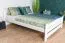 Jugendbett in Weiß Buche Massivholz 118, elegantes Bett inkl. Lattenrost, Liegefläche 160 x 200 cm, einfache und rasche Montage, modern