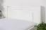 Einzelbett / Gästebett Kiefer massiv Vollholz weiß lackiert 86, inkl. Lattenrost - Liegefläche 80 x 200 cm