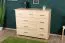 Kommode Kiefer massiv Vollholz natur Columba 20 - Abmessung: 101 x 121 x 50 cm (H x B x T)