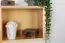 Bücherregal - 40 cm breit, Kiefer Holz-Massiv, Farbe: Natur