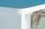 Regal Kiefer massiv Vollholz weiß lackiert Junco 50A - Abmessung 195 x 100 x 42 cm
