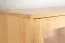 Vitrine Kiefer massiv natur Aurornis 26 - Abmessungen: 166 x 96 x 40 cm (H x B x T)