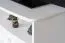 TV-Unterschrank Kiefer massiv Vollholz weiß lackiert Junco 200 - Abmessung 46 x 72 x 44 cm
