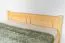 Einzelbett / Gästebett Kiefer massiv Vollholz natur 78, inkl. Lattenrost - Abmessung 120 x 200 cm