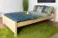 Kinderbett / Jugendbett Kiefer massiv Vollholz natur 78, inkl. Lattenrost - Abmessung 120 x 200 cm