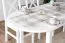 Ovaler Tisch Kiefer Weiß Junco 232B, Massivholz, 150 x 75 cm, eleganter Esstisch, stabil und robust, hohe Qualität, langlebig