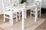 Ovaler Tisch Kiefer Weiß Junco 232B, Massivholz, 150 x 75 cm, eleganter Esstisch, stabil und robust, hohe Qualität, langlebig