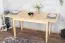Tisch ausziehbar Kiefer massiv Vollholz natur Junco 236F (eckig) - Abmessung 90 x 140 / 210 cm