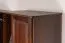 Kleiderschrank Kiefer Vollholz massiv Nussfarben Junco 10A - Abmessung 195 x 84 x 59 cm (H x B x T)