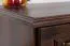 Schreibtisch Kiefer massiv Vollholz Walnussfarben Pipilo 18 - Abmessung: 75 x 139 x 54 cm (H x B x T)