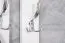 Schlichte Garderobe Kiefer Massivholz Junco 342, in Weiß, 150 x 50 x 33 cm, mit 4 Haken, sehr stabil und langlebig
