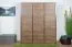 Drehtürenschrank / Kleiderschrank Selun 18, Farbe: Eiche Dunkelbraun - 197 x 166 x 53 cm (H x B x T)