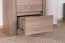 Vitrine Selun 10, Farbe: Eiche Trüffel - 197 x 50 x 43 cm (H x B x T)
