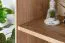 Vitrine Hohgant 09, Farbe: Eiche / Weiß - 209 x 50 x 42 cm (H x B x T)