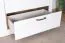 Kommode Lotofaga 19, Farbe: Weiß / Walnuss - 91 x 138 x 48 cm (H x B x T)