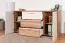 Schlafzimmer - Set F Gataivai, 4-teilig, Farbe: Beige Hochglanz / Walnuss