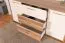 Schlafzimmer - Set H Gataivai, 4-teilig, Farbe: Beige Hochglanz / Walnuss