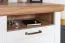 Nachtkommode Lotofaga 21, Farbe: Weiß / Walnuss - 52 x 62 x 43 cm (H x B x T)