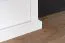 Nachtkommode Lotofaga 21, Farbe: Weiß / Walnuss - 52 x 62 x 43 cm (H x B x T)