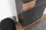Schuhschrank Vaitele 04, Farbe: Anthrazit Hochglanz / Walnuss - 101 x 76 x 35 cm (H x B x T)