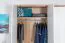 Drehtürenschrank / Kleiderschrank Lotofaga 15, Farbe: Weiß / Walnuss - 227 x 181 x 59 cm (H x B x T)