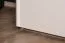 Schlafzimmer - Set D Gataivai, 4-teilig, Farbe: Beige Hochglanz / Walnuss