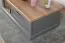 Couchtisch Lotofaga 14, Farbe: Grau / Walnuss - 110 x 61 x 40 cm (B x T x H)