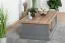 Couchtisch Lotofaga 14, Farbe: Grau / Walnuss - 110 x 61 x 40 cm (B x T x H)