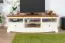 TV-Unterschrank Gyronde 10, Kiefer massiv Vollholz, Farbe: Weiß / Eiche - 53 x 167 x 53 cm (H x B x T)