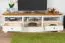 TV-Unterschrank Gyronde 10, Kiefer massiv Vollholz, Farbe: Weiß / Eiche - 53 x 167 x 53 cm (H x B x T)