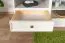 TV-Unterschrank Gyronde 10, Kiefer massiv Vollholz, Farbe: Weiß / Eiche - 53 x 167 x 53 cm (H x B x T)