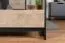 Couchtisch Bassatine 05, Farbe: Eiche rustikal / Schwarz - 109 x 61 x 53 cm (B x T x H)