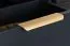 Moderne Kommode mit edlen Gold Griffen Raoued 01, Farbe: Anthrazit - Abmessungen: 103 x 123 x 39,5 cm (H x B x T), mit zwei Schubladen
