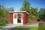 Gartenhaus G276 Schwedenrot - 28 mm Blockbohlenhaus, Grundfläche: 6,05 m², Pultdach