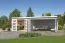 Gartenhaus G270 Lichtgrau - 28 mm Blockbohlenhaus, Grundfläche: 22,85 m², Pultdach