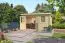 Gartenhaus G269 Natur - 28 mm Blockbohlenhaus, Grundfläche: 6,34 m², Pultdach