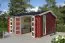 Gartenhaus G268 Schwedenrot - 28 mm Blockbohlenhaus, Grundfläche: 15,96 m², Satteldach