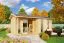 Gartenhaus G262 Natur - 28 mm Blockbohlenhaus, Grundfläche: 13,97 m², Satteldach