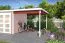 Dachanbau für das Gartenhaus G264 Schwedenrot - 28 mm Blockbohlen, Grundfläche: 5,97 m², Pultdach