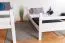 Stockbett für Erwachsene "Easy Premium Line" K17/n, Höhe 174 cm, Buche Massivholz weiß lackiert, Liegefläche 90 x 200 cm, teilbar, großer Abstand zwischen den Betten