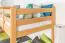 Stockbett 90 x 200 cm für Erwachsene "Easy Premium Line" K17/n, Buche Massivholz Natur lackiert, teilbar